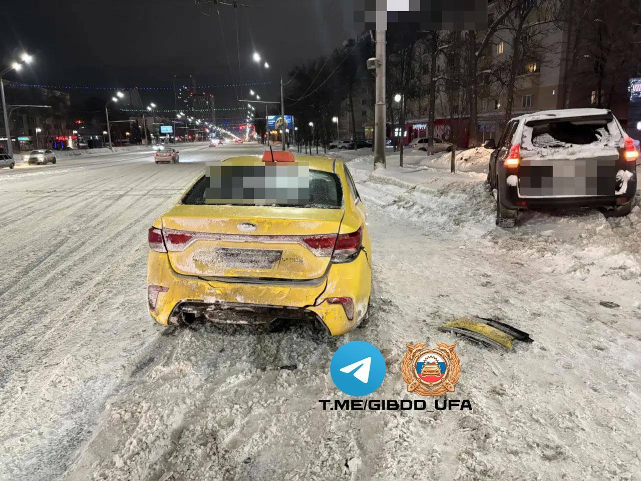 Бер юлы 6 автомобиль бәрелешкән